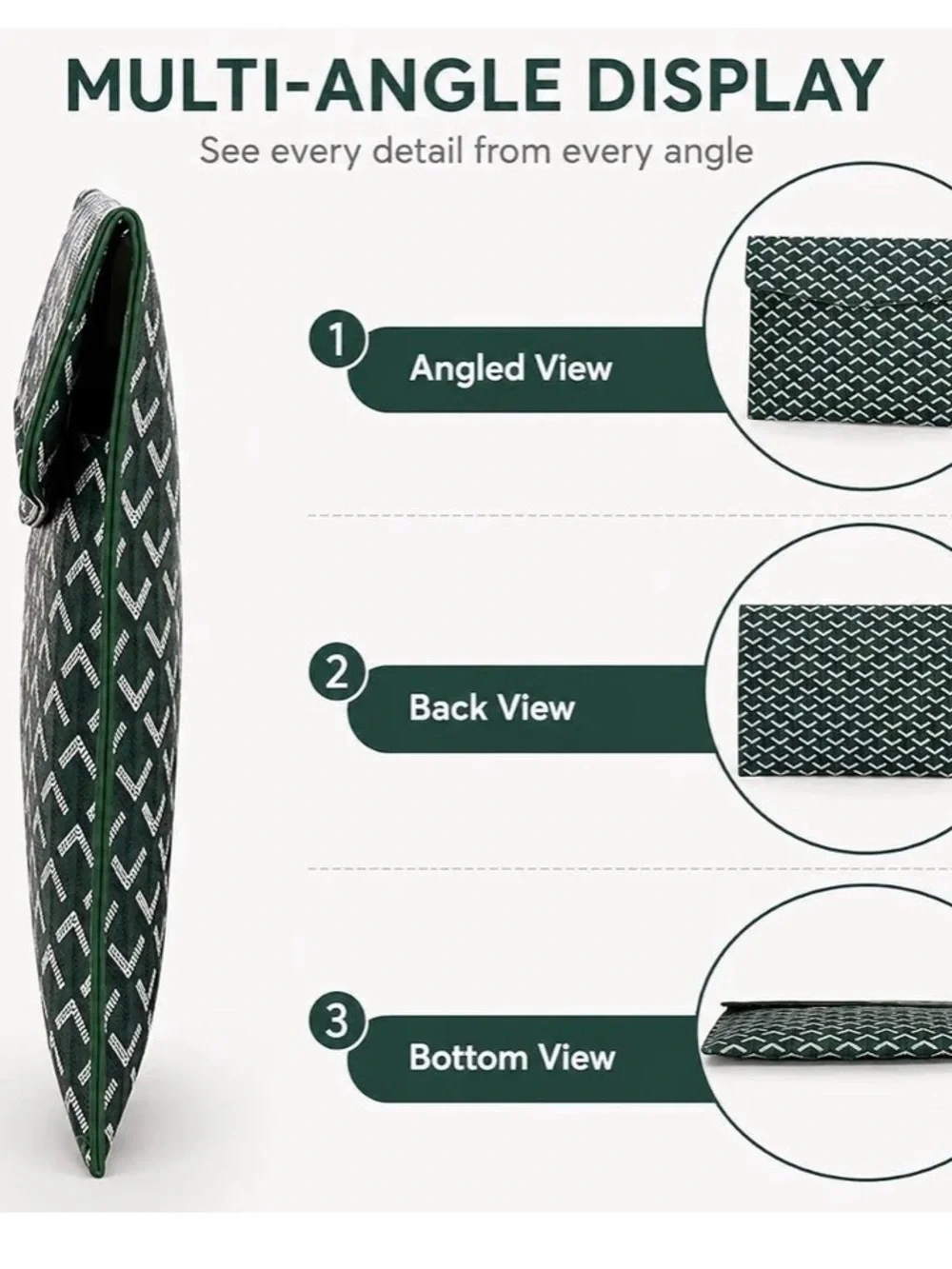 Faux Green Geometric 13.3